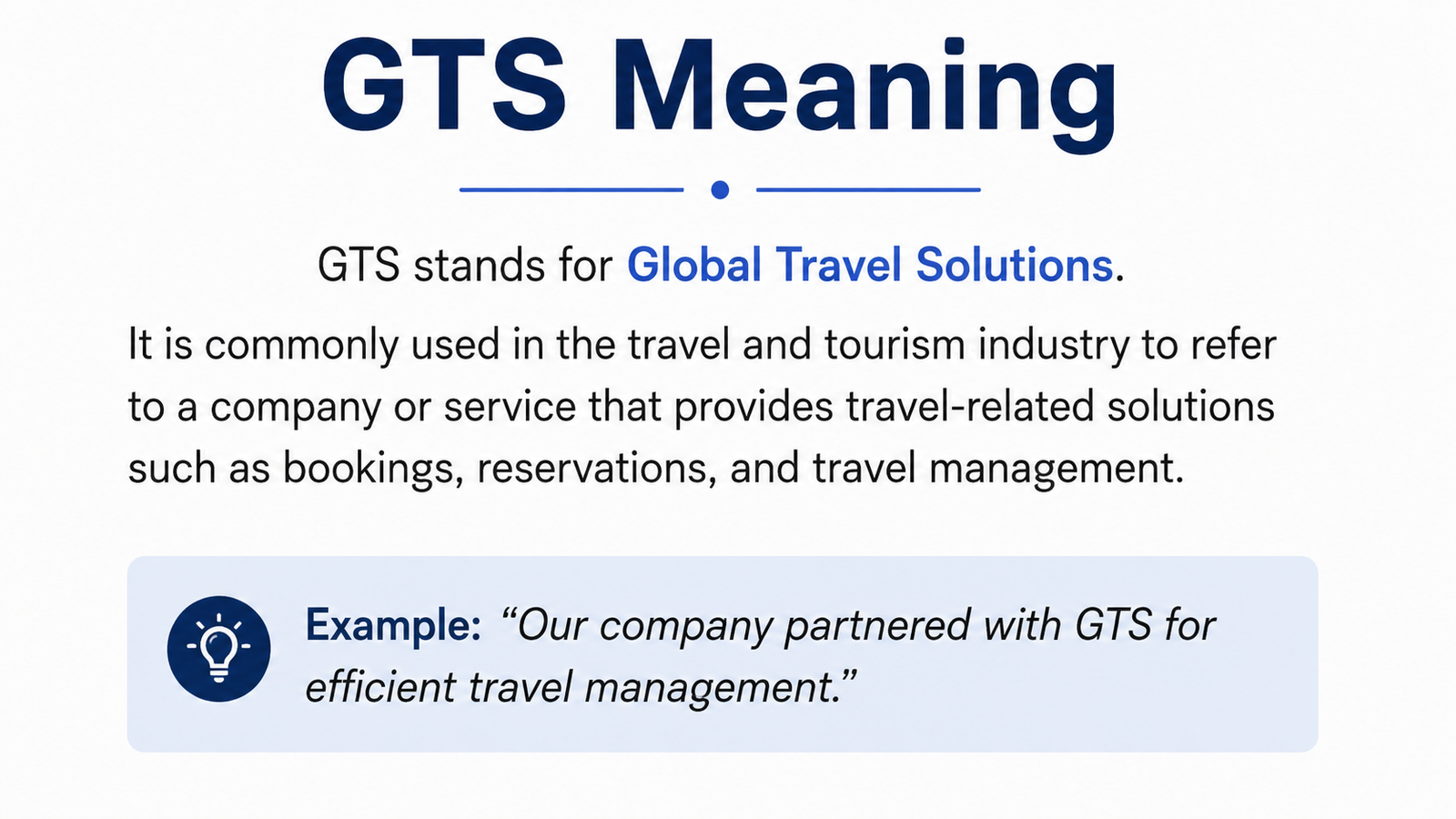 GTS Meaning in Text