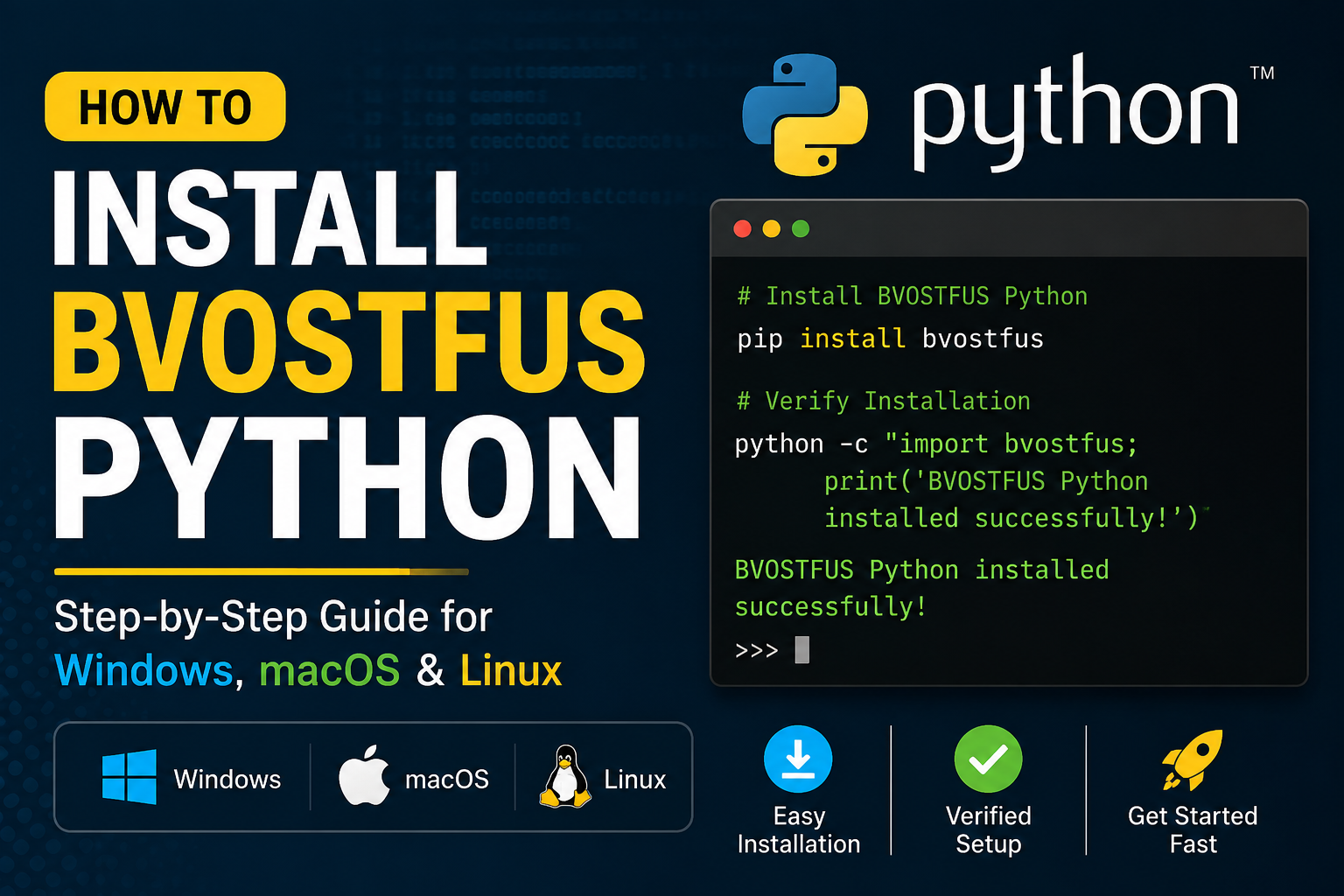 Install Bvostfus Python